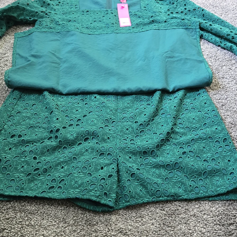 Lilly Pulitzer Sarina Square Neck Romper NEW size 10 - Picture 4 of 12